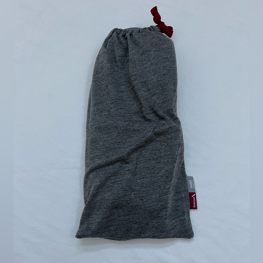 American Nest Slippers 1-size About 11" Gray Knit Texture Packaged Bag NEW - Picture 2 of 8